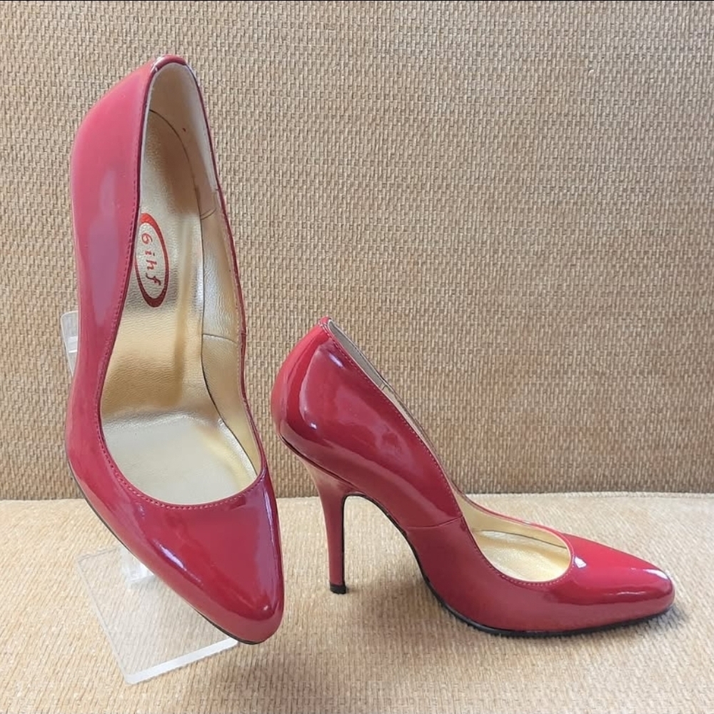 Brand New Sizes 5.5, 7, 10.5 Dark Red Stiletto High Heel Shoes